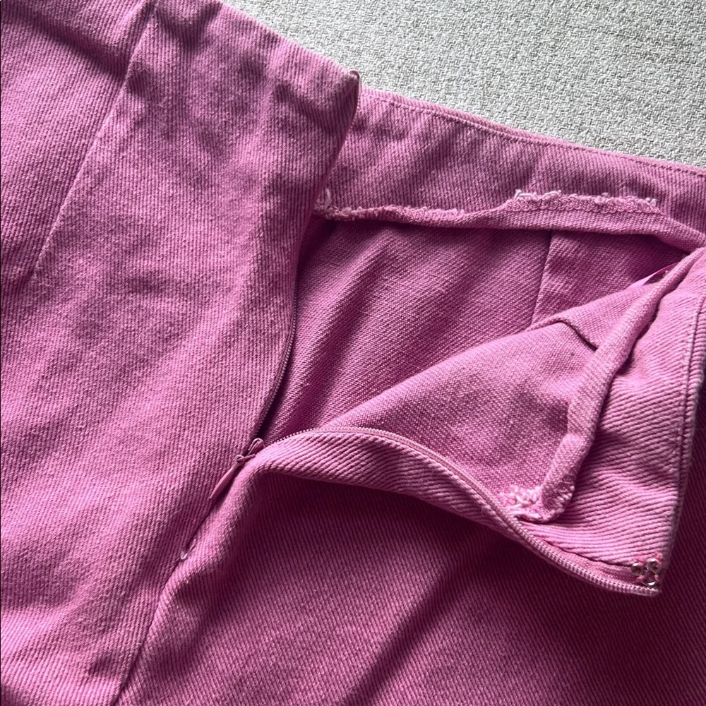 Altar'd State Pink Denim Mini Skirt - Picture 6 of 10
